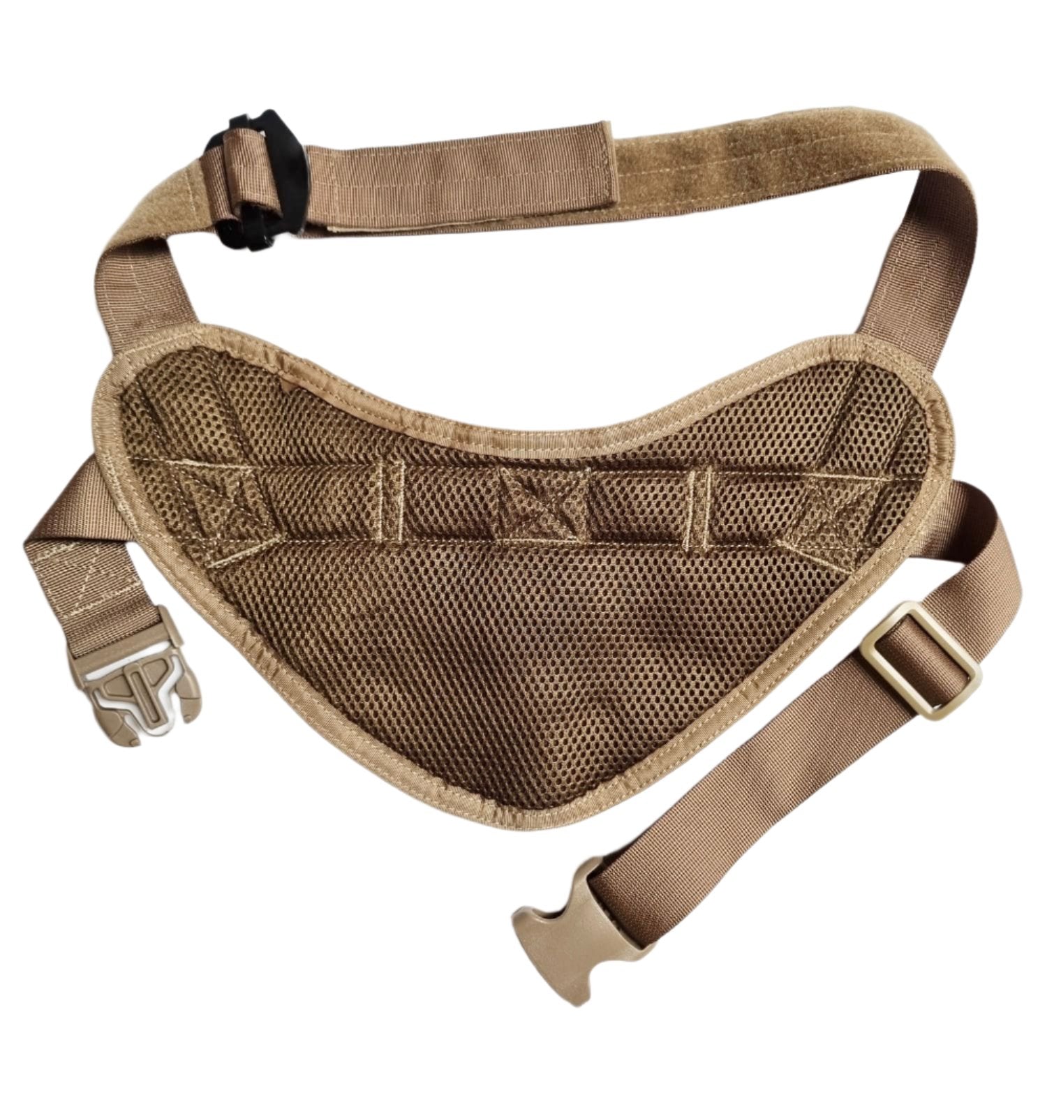 SHE - 130 K9 Duty Harness Colour Coyote backside view.