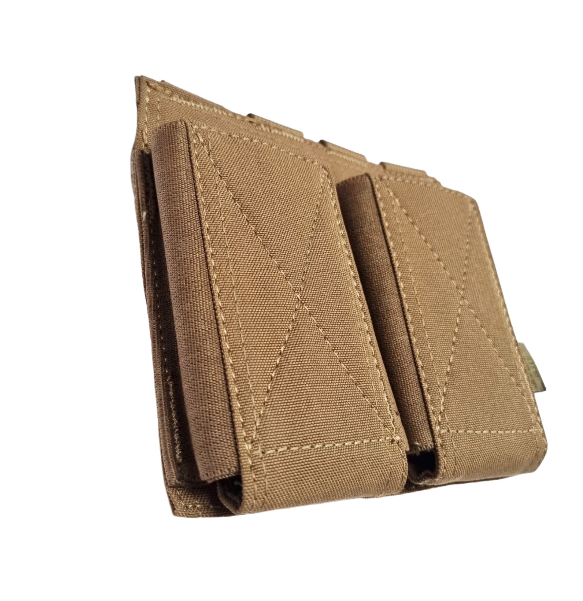 SHE-21088 Double Mag Pouch Open top colour coyote