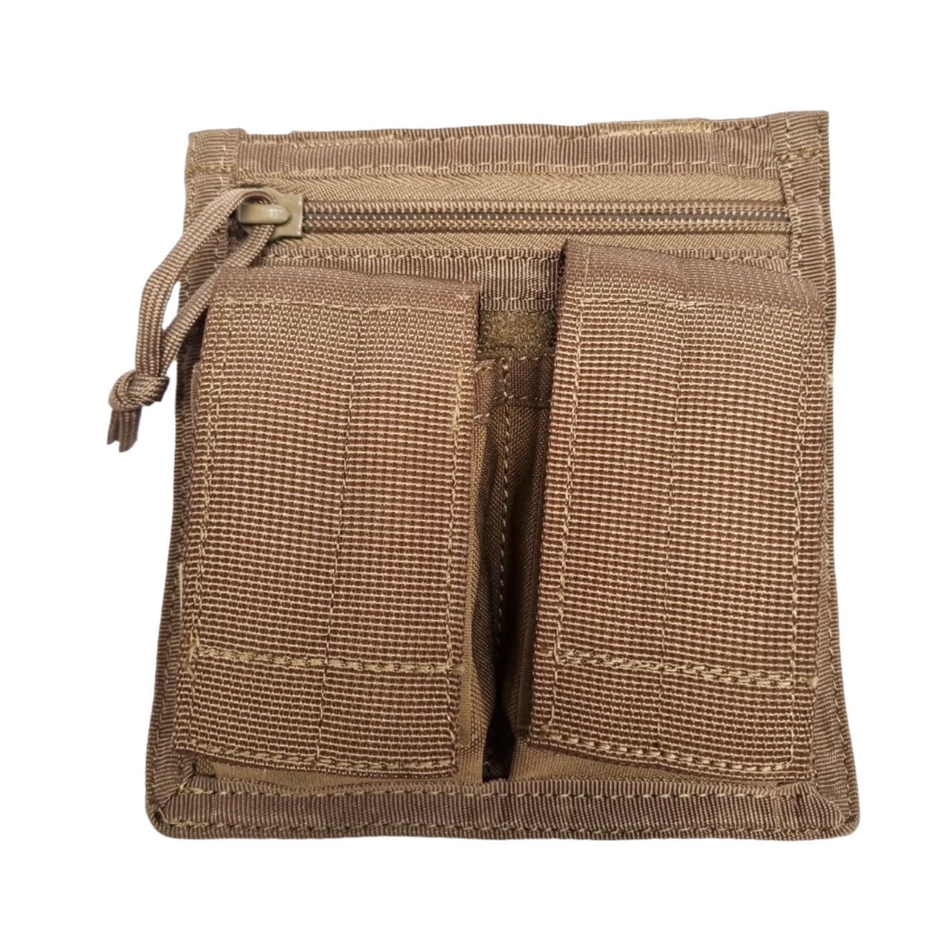 SHE-797 MOLLE Double 40mm Grenade Pouch Colour Coyote front side view.