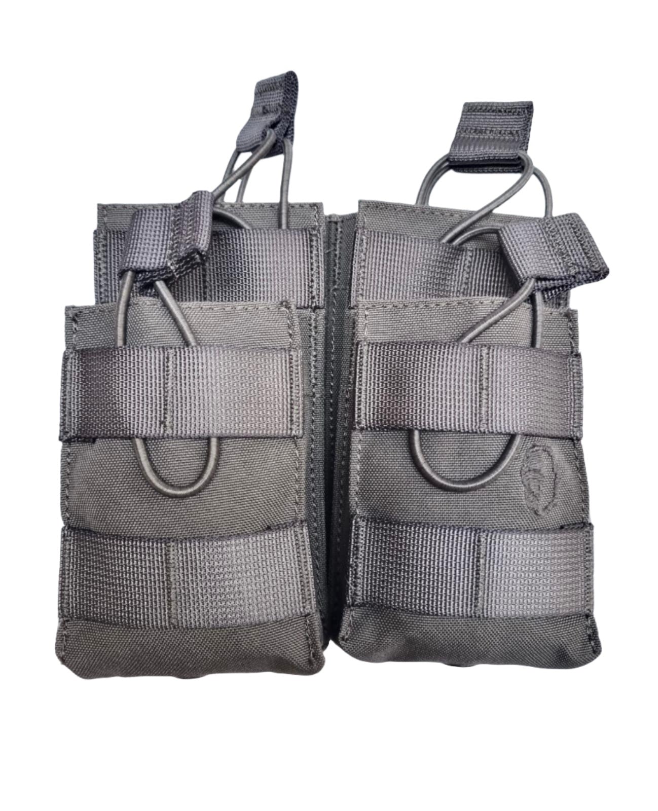 SHS - 996 STACKER OPEN-TOP MAG POUCH DOUBLE SILVER GREY