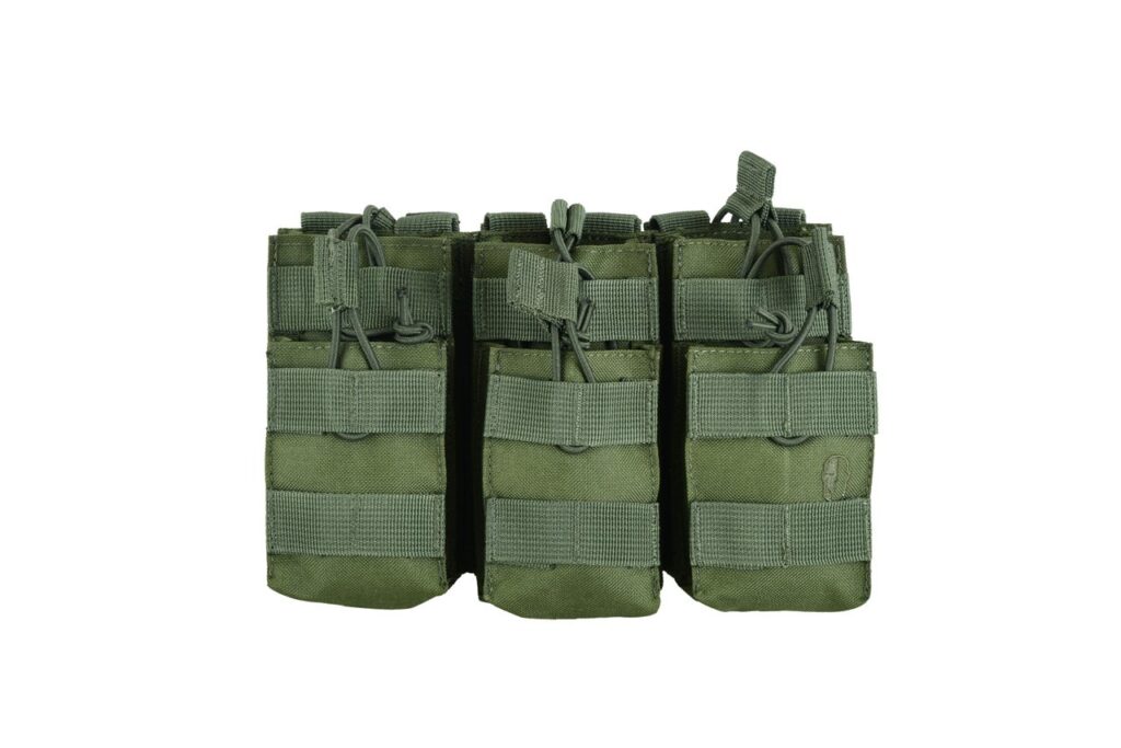 SHS - 23002 STACKER OPEN-TOP MAG POUCH TRIPLE OLIVE GREEN