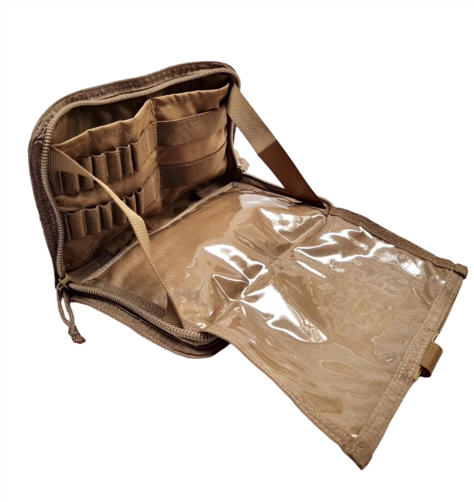 SHE-1044 COMMANDER PANEL / MAP POUCH MAP DISPLAY COLOUR TAN