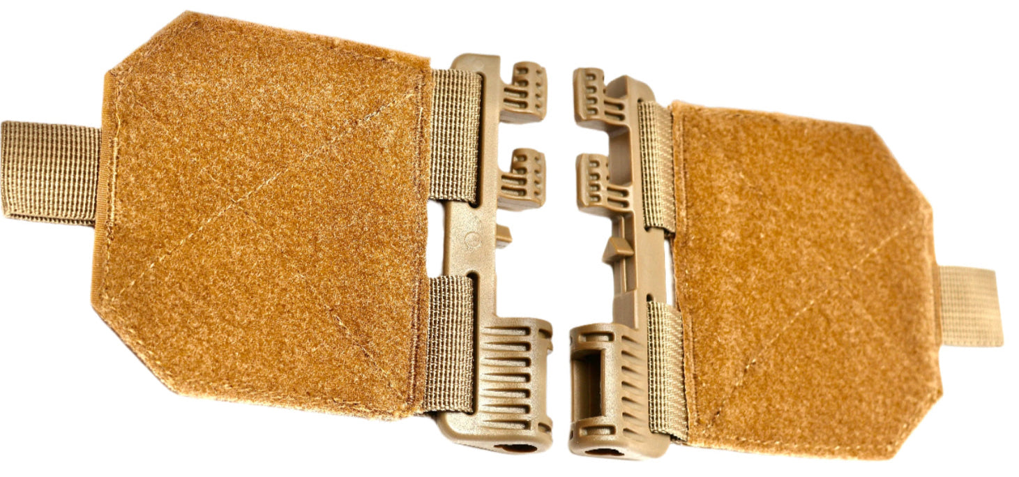 Gold-colored belt buckle on a white background