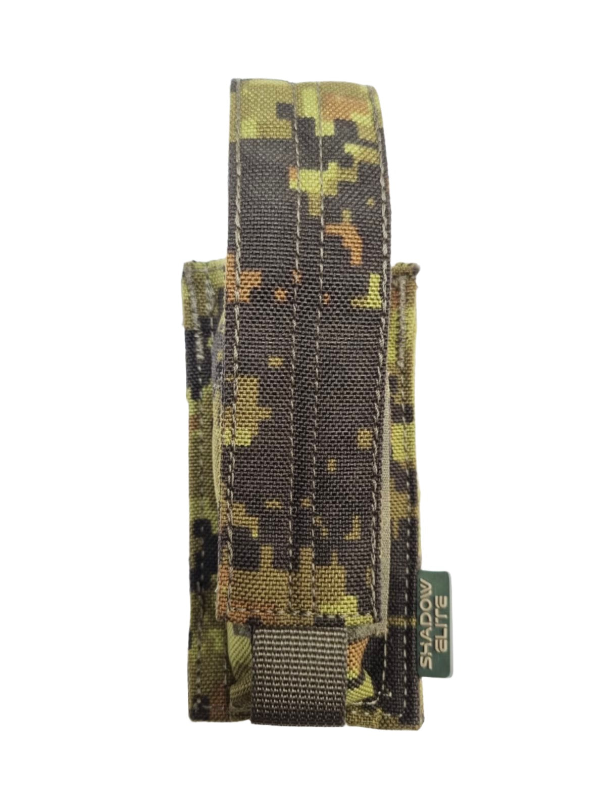 SHE-23029 GRIPTAC SINGLE PISTOL MAG POUCH WOODLAND CAMO / CADPAT