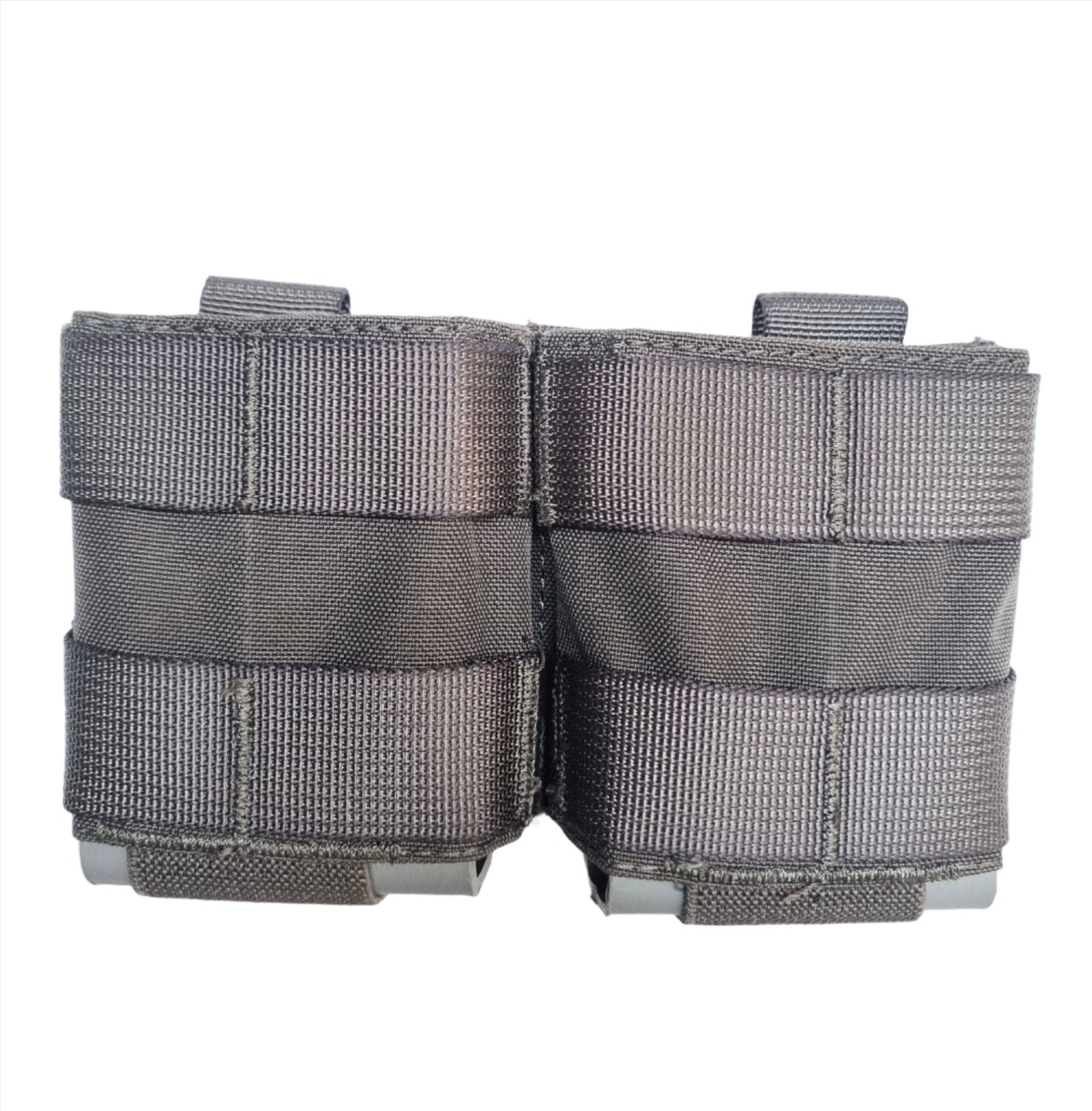 SHE-23032 GRIPTAC DOUBLE M4/M16 MAG POUCH GREY