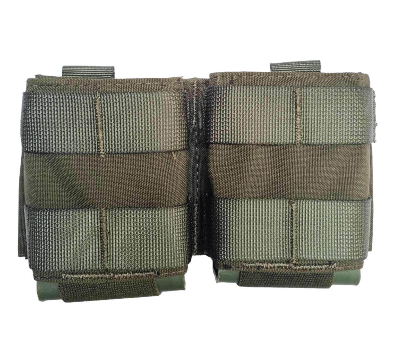 SHE-23032 GRIPTAC DOUBLE M4/M16 MAG POUCH OD GREEN
