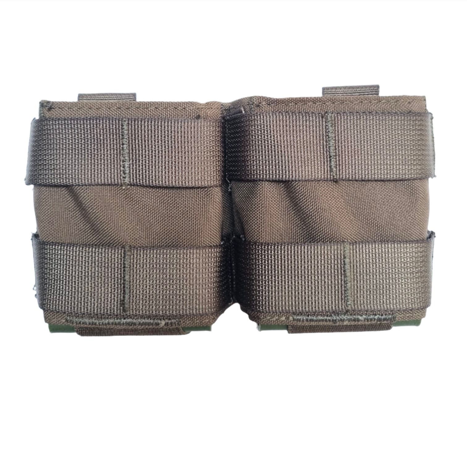 SHE-23032 GRIPTAC DOUBLE M4/M16 MAG POUCH RANGER GREEN