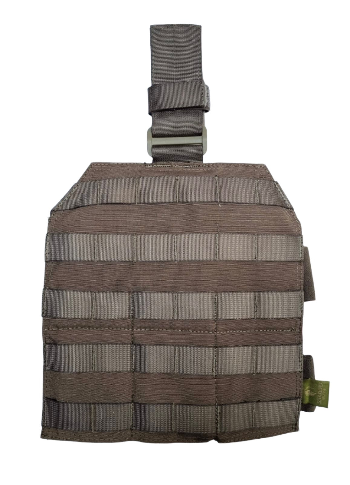 SHE-913 Drop Leg Camouflage  Molle Panel Colour Ranger Green front view.