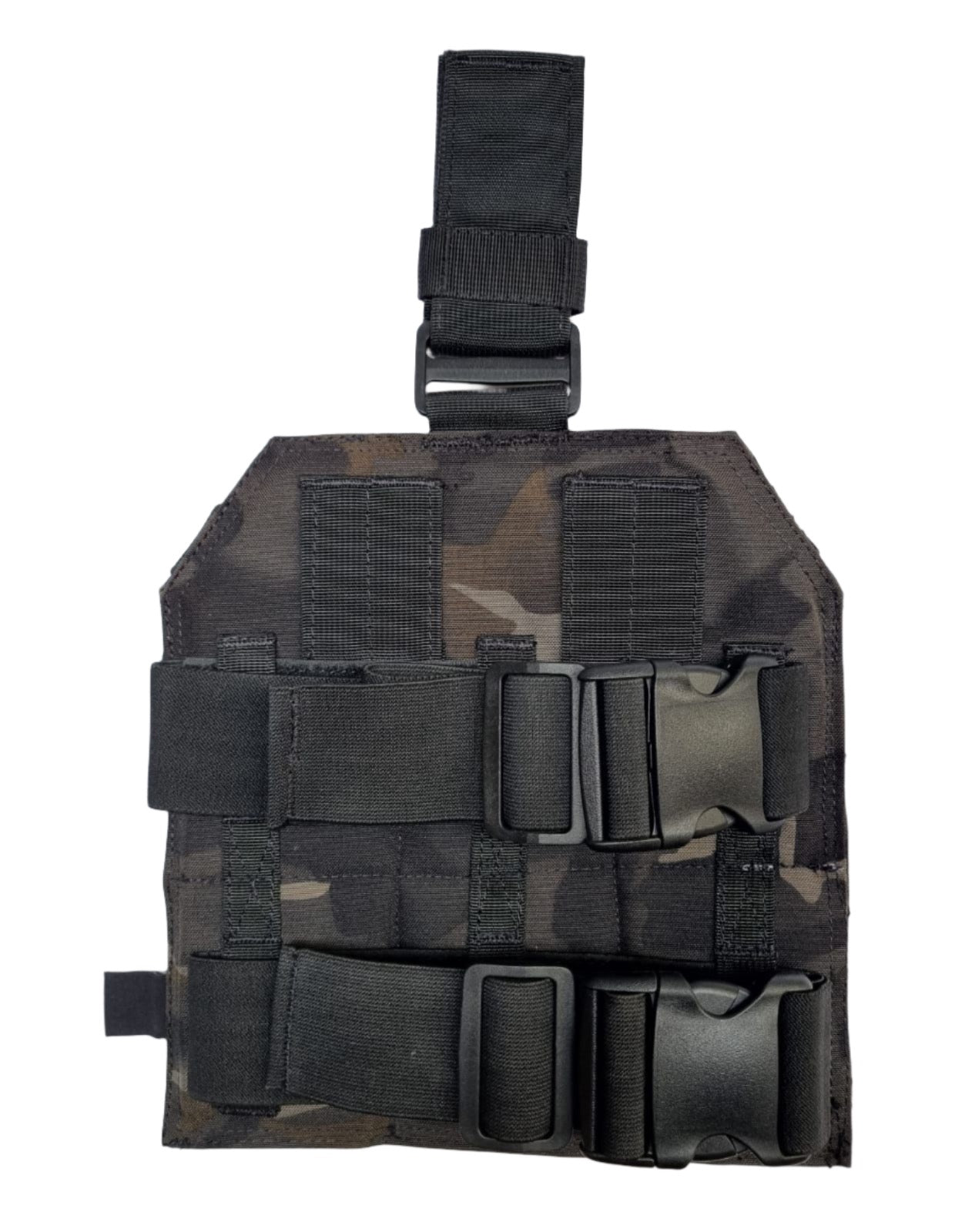 SHE-913 Drop Leg Camouflage  Molle Panel Colour UTP Black backside view