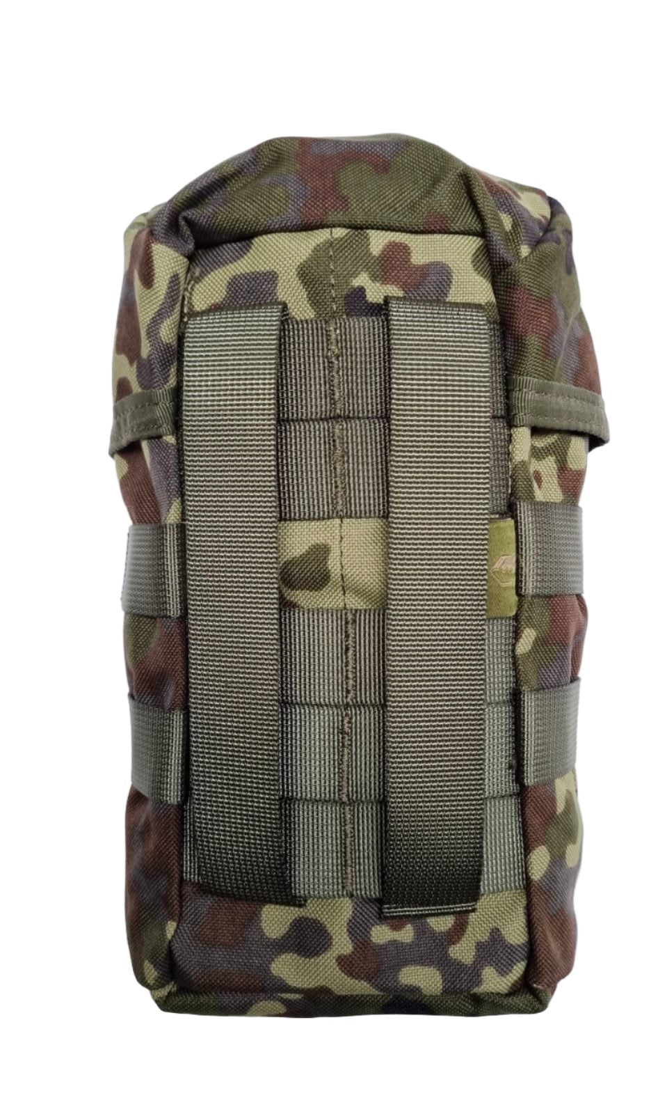 SHE-954 Camouflage  Canteen Pouch Colour German Flecktarn , backside view.