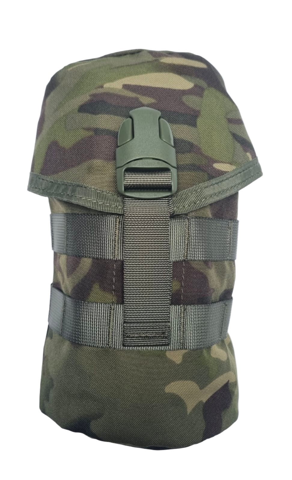 SHE-954 Camouflage  Canteen Pouch Colour UTP Temperate , front view.