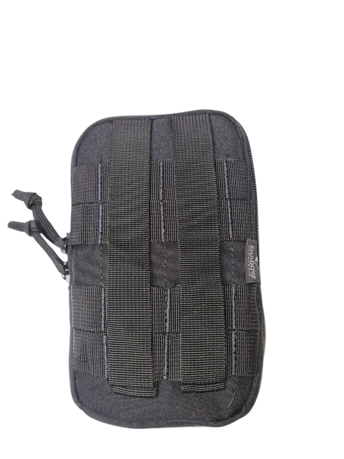 SHS-1038-Cell Phone Pouch with Molle loop-BLACK BACKSIDE