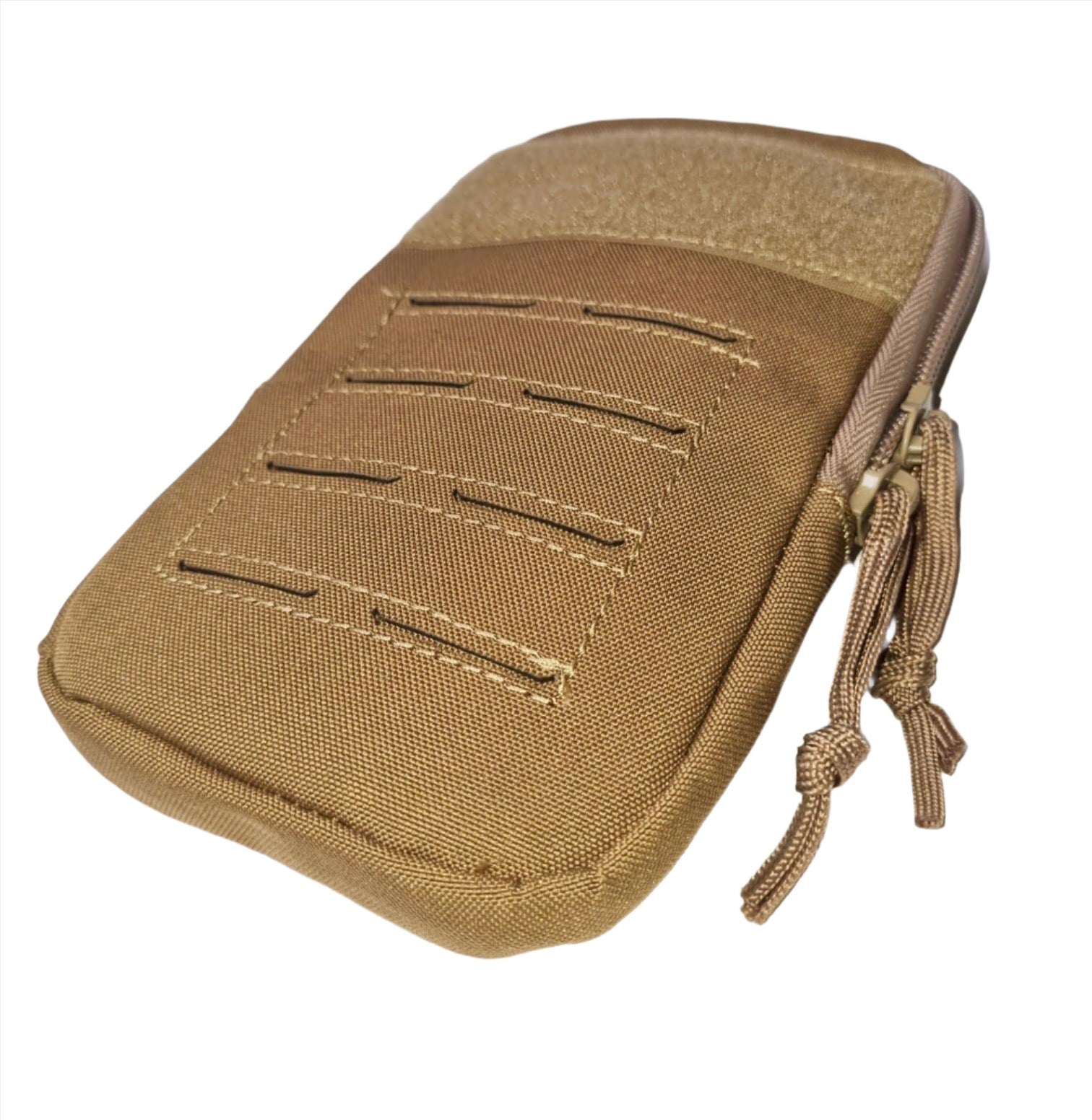 SHS-1038-Cell Phone Pouch with Molle loop-COYOTE SIDE PIC