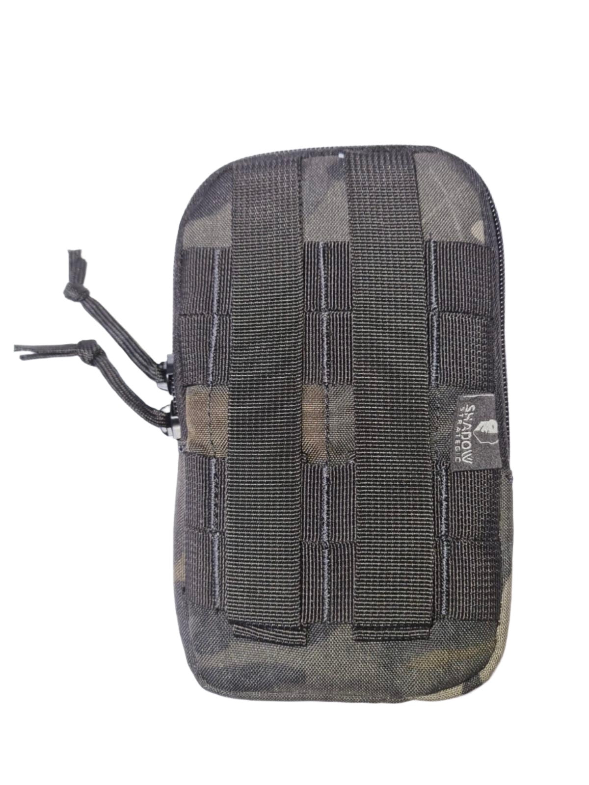 SHS-1038-Cell Phone Pouch with Molle loop-MULTICAM BLACK