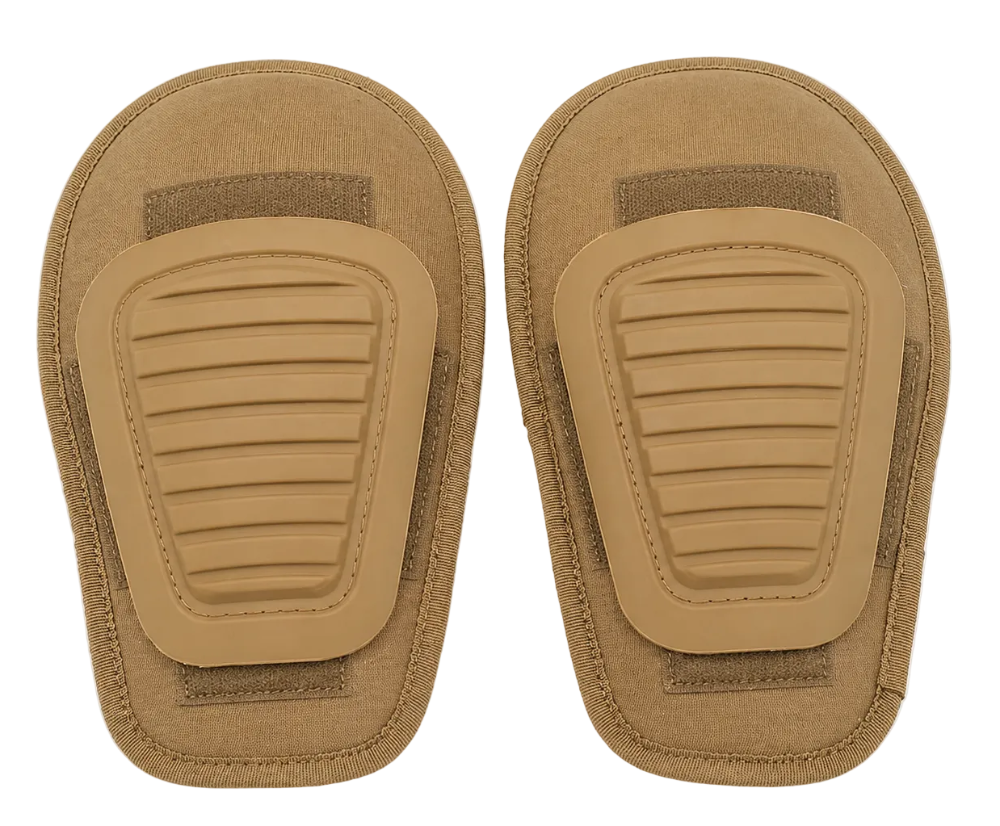Pair of Tan/Coyote  Replacement Kneepads are designed specifically for Combat Pants.