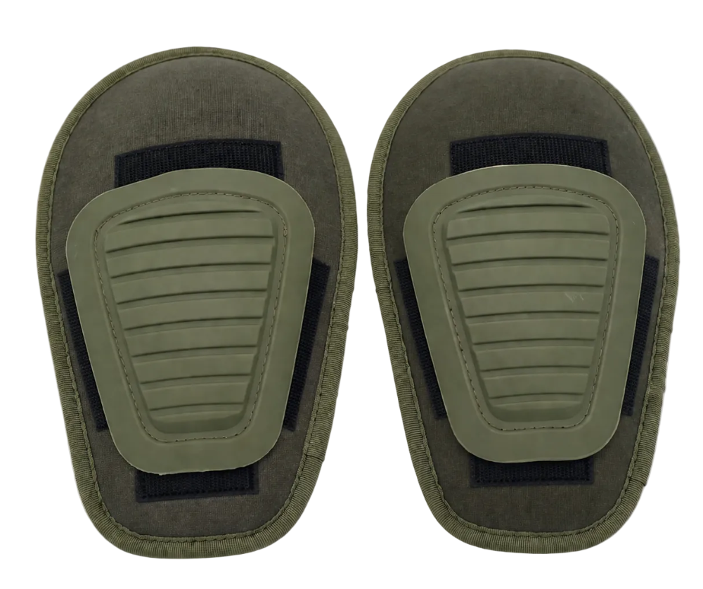 Pair of green Replacement Kneepads are designed specifically for Combat Pants.