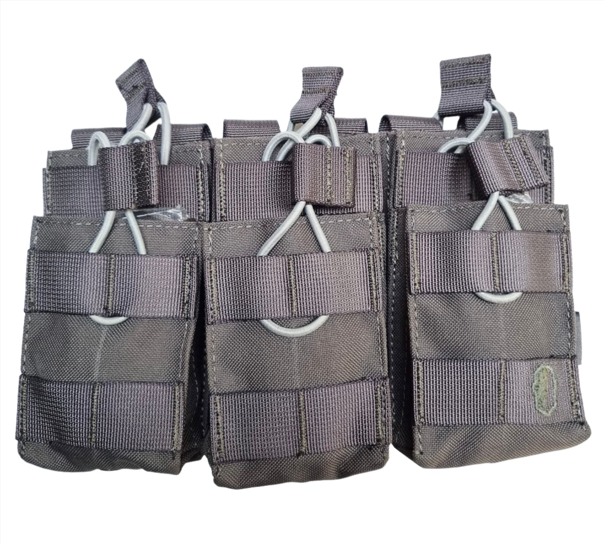 SHS - 23002 STACKER OPEN-TOP MAG POUCH TRIPLE GREY