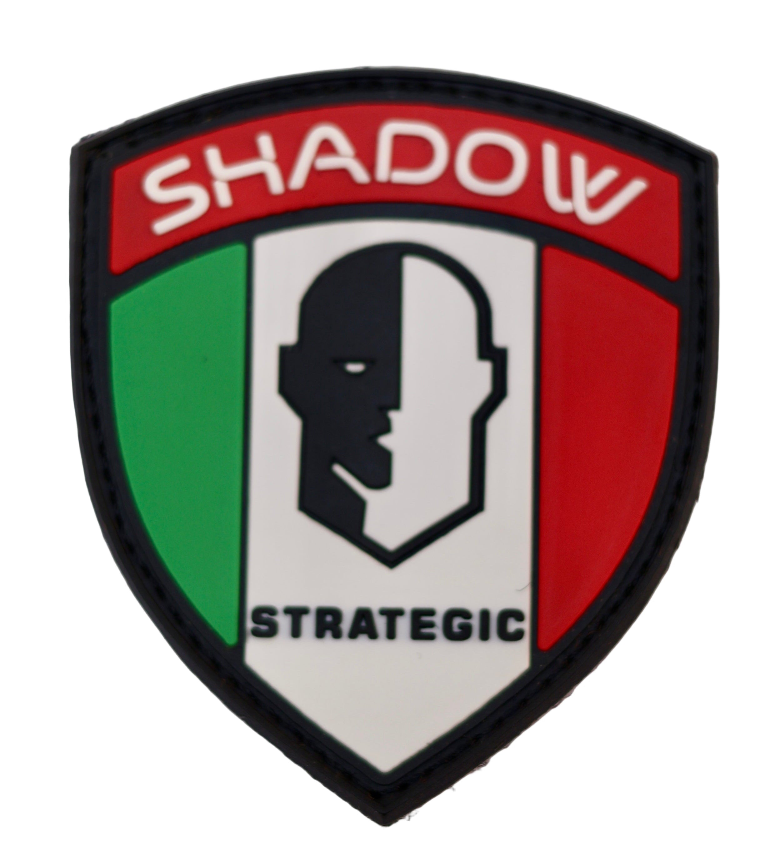 Shadow Strategic PVC Patch on white back Ground in Ireland Flag.