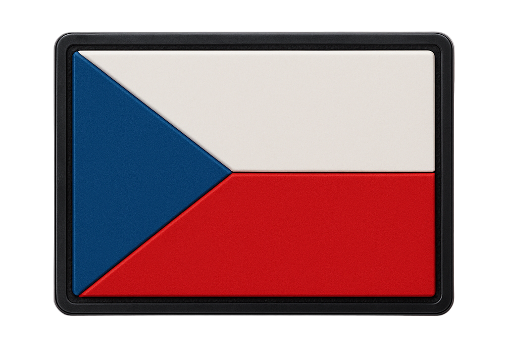 PVC Flag Patch Czech Republic / Česká republika vlajka – by Tactical Zone