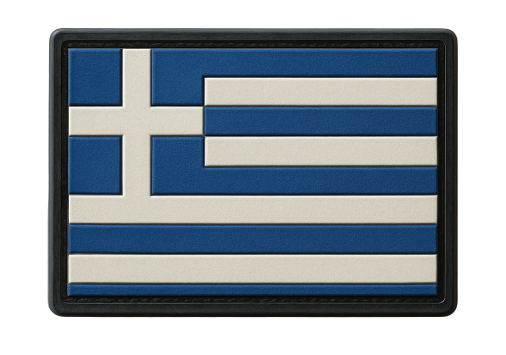 PVC Flag Patch Greece / Ελληνική σημαία (Ellinikí simaía) – by Tactical Zone
