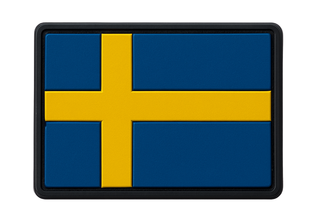 PVC Flag Patch Sweden / Svenska flaggan – by Tactical Zone