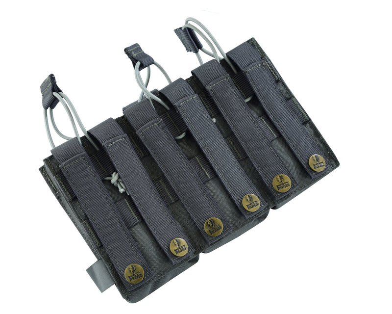 SHS - 22089 AK/9mm TRIPLE OPEN-TOP MAG POUCH