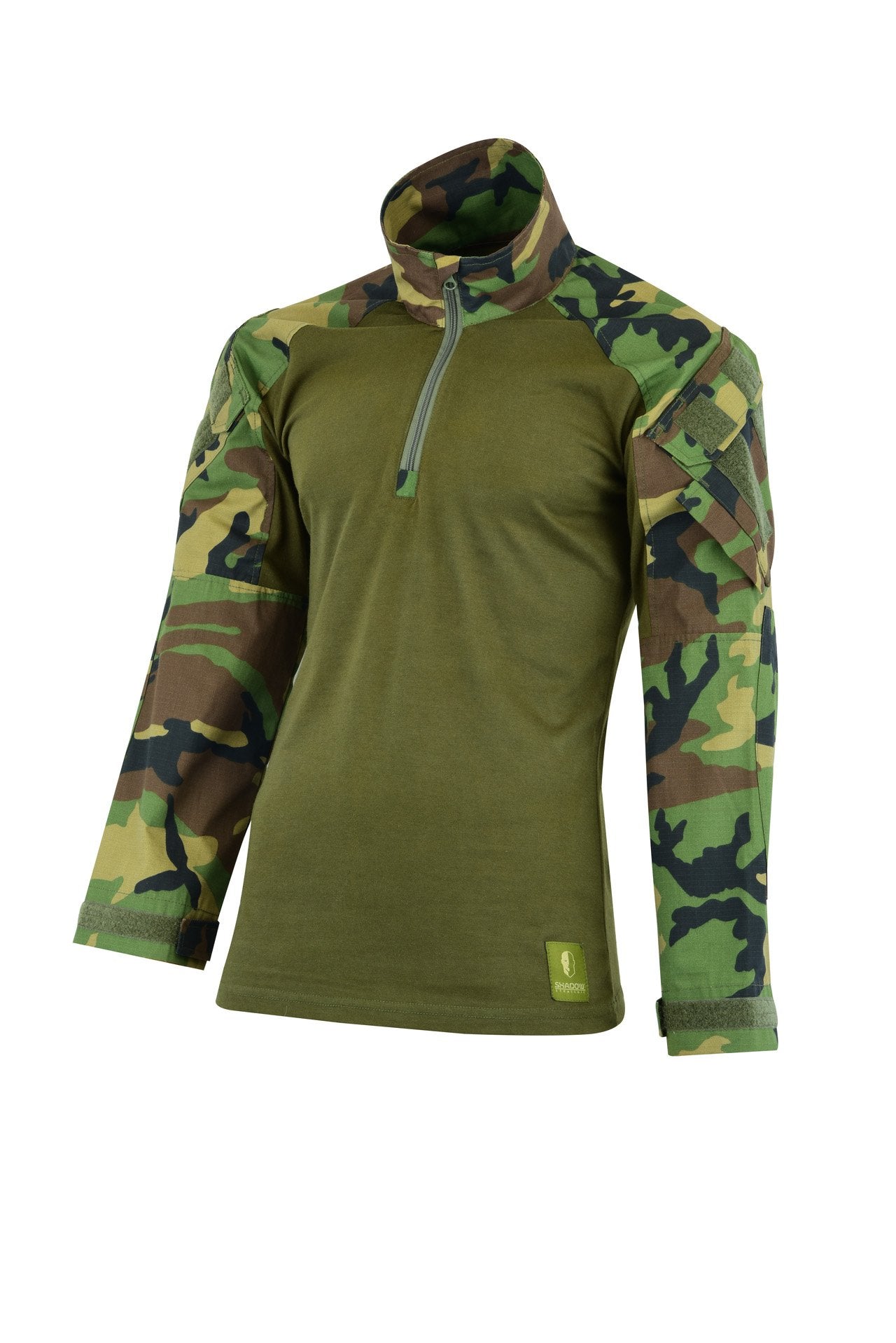 Tactical Zone HYBRID TACTICAL SHIRT IS A PERFECT COMBAT SHIRT Colour  Woodland Camo Front
