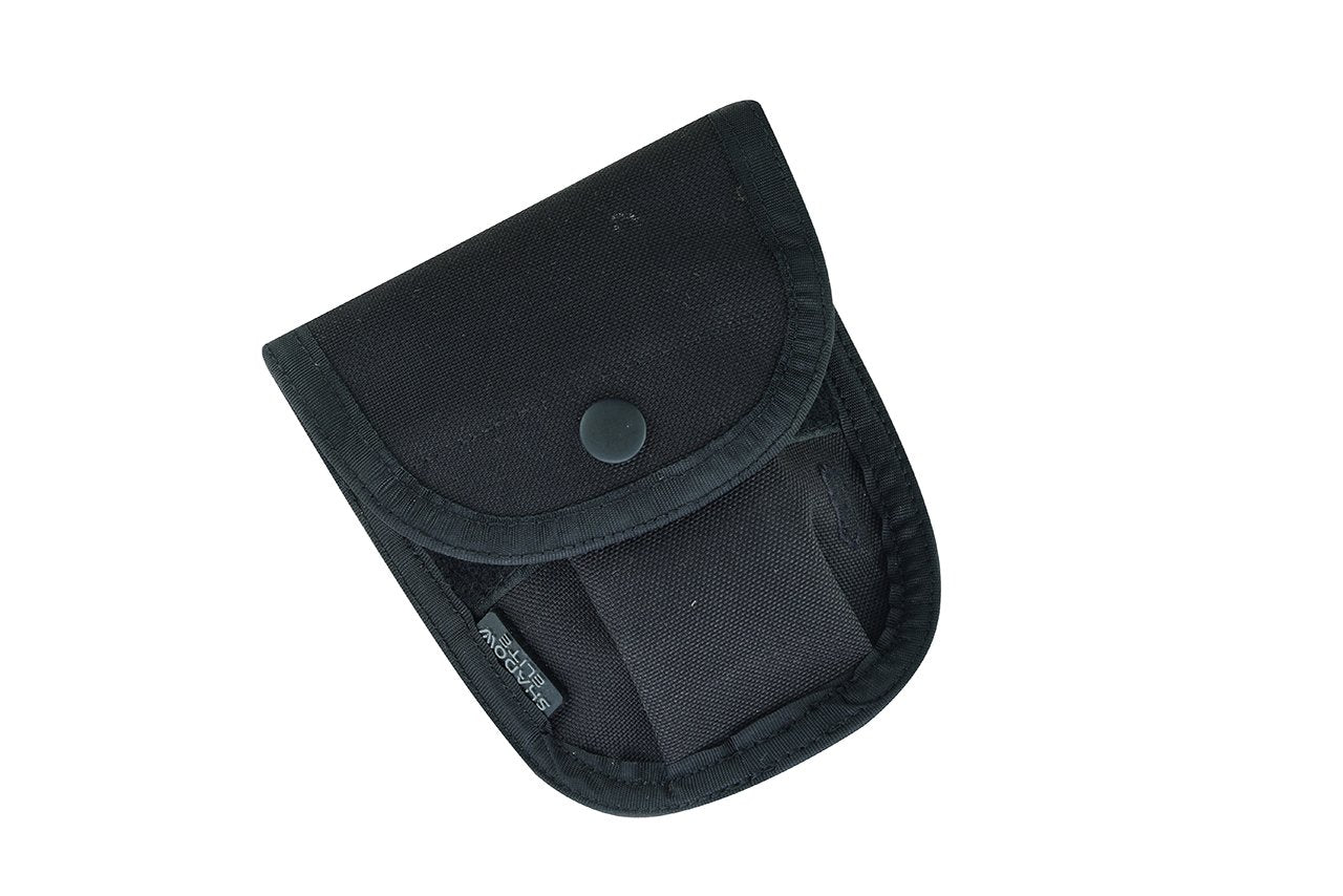 Black colour  handcuff pouch made of nylon fabric.