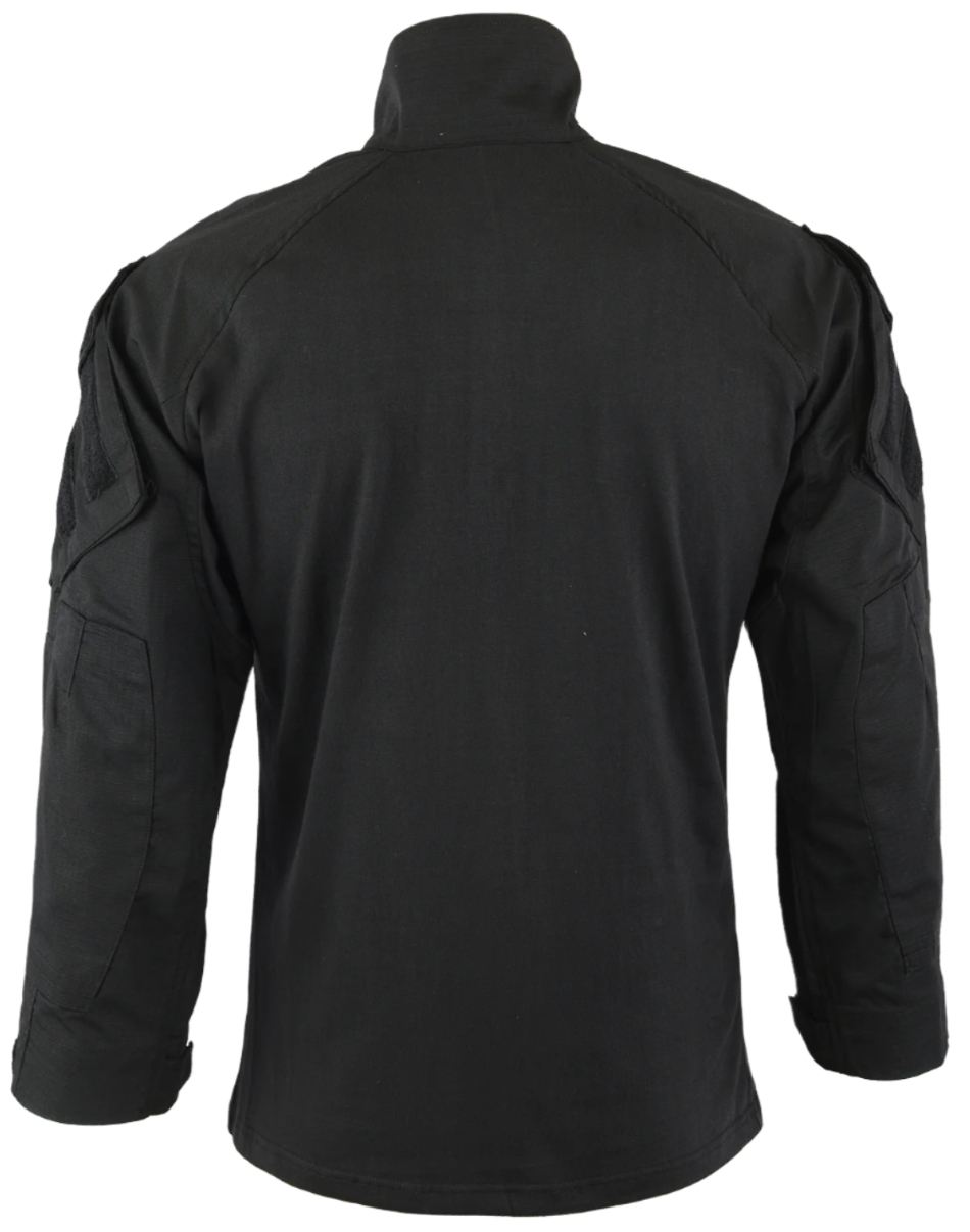 Tactical Zone  HYBRID TACTICAL  COMBAT SHIRT SIZE 3XL+ BLACK BACKSIDE